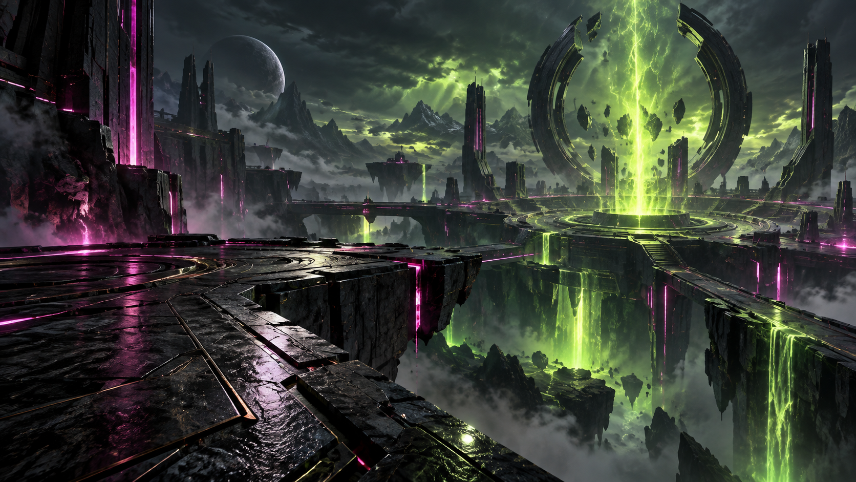 Arène futuriste illustrant un stream de jeu